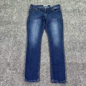 Daytrip Jeans Womens 33R Blue Lynx Skinny Stretch Denim Medium Wash Casual Logo